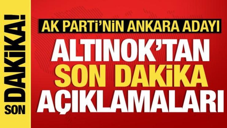 AK Parti’nin Ankara Adayı Turgut Altınok, Başkent Kulisi’nde